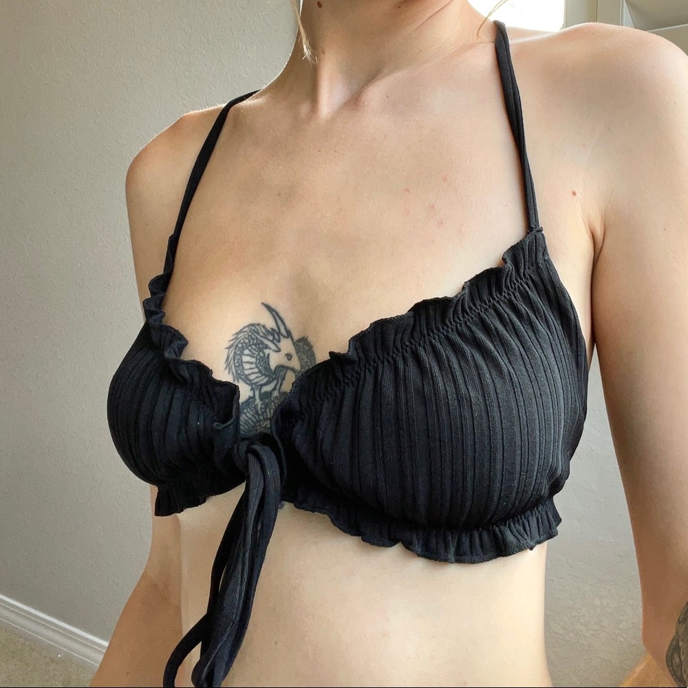 SHEIN bikini tie top!